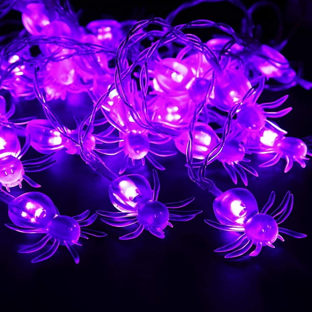 Tatuo Halloween Decoration 30 LED String Lights Battery Operated String Lights for Halloween Christmas Party Patio Lawn Garden Home Style 1 Assorted Colors